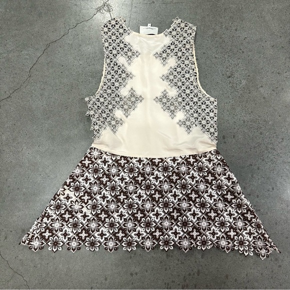 3.1 PHILLIP LIM Lace & Silk Floral Top 6 - Picture 10 of 10